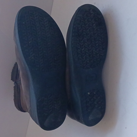 Finn Comfort brown suede with sherpa cuffs and lining ankle boots-sz 5 - Picture 8 of 10